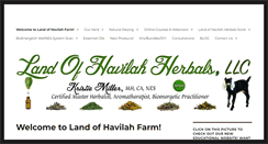 Desktop Screenshot of landofhavilahfarm.com