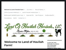 Tablet Screenshot of landofhavilahfarm.com